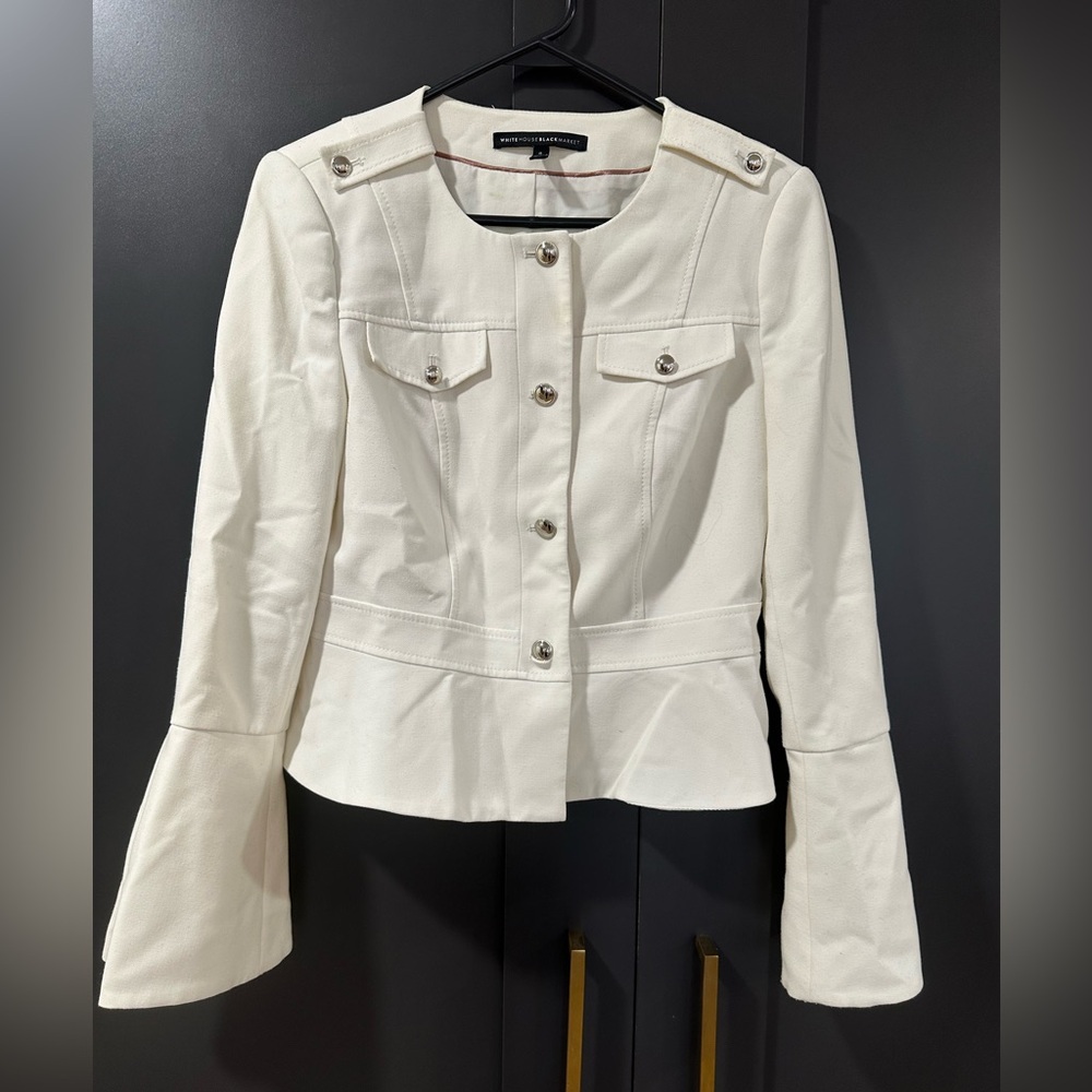 White house black market off white blazer